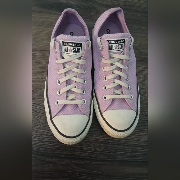 Converse Chuck Taylor All Star Checkered Classic Amythest Sneakers Size 7.5 - Picture 1 of 9